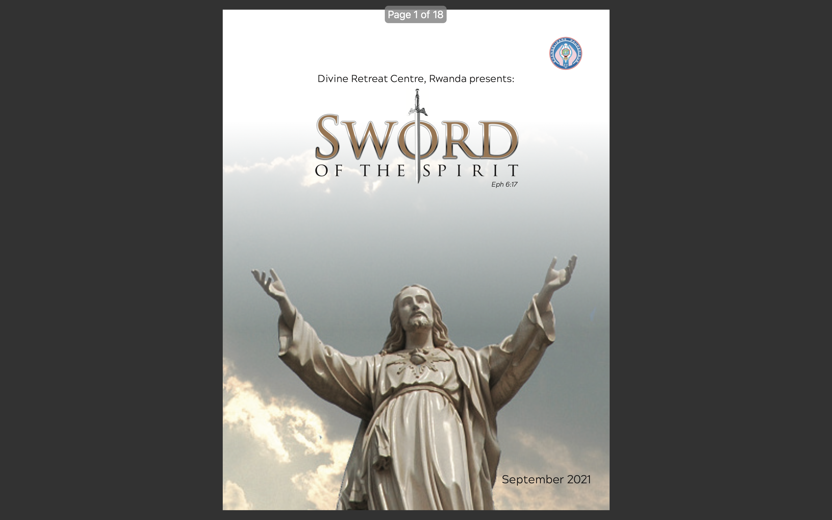 The sword of the spirit - September